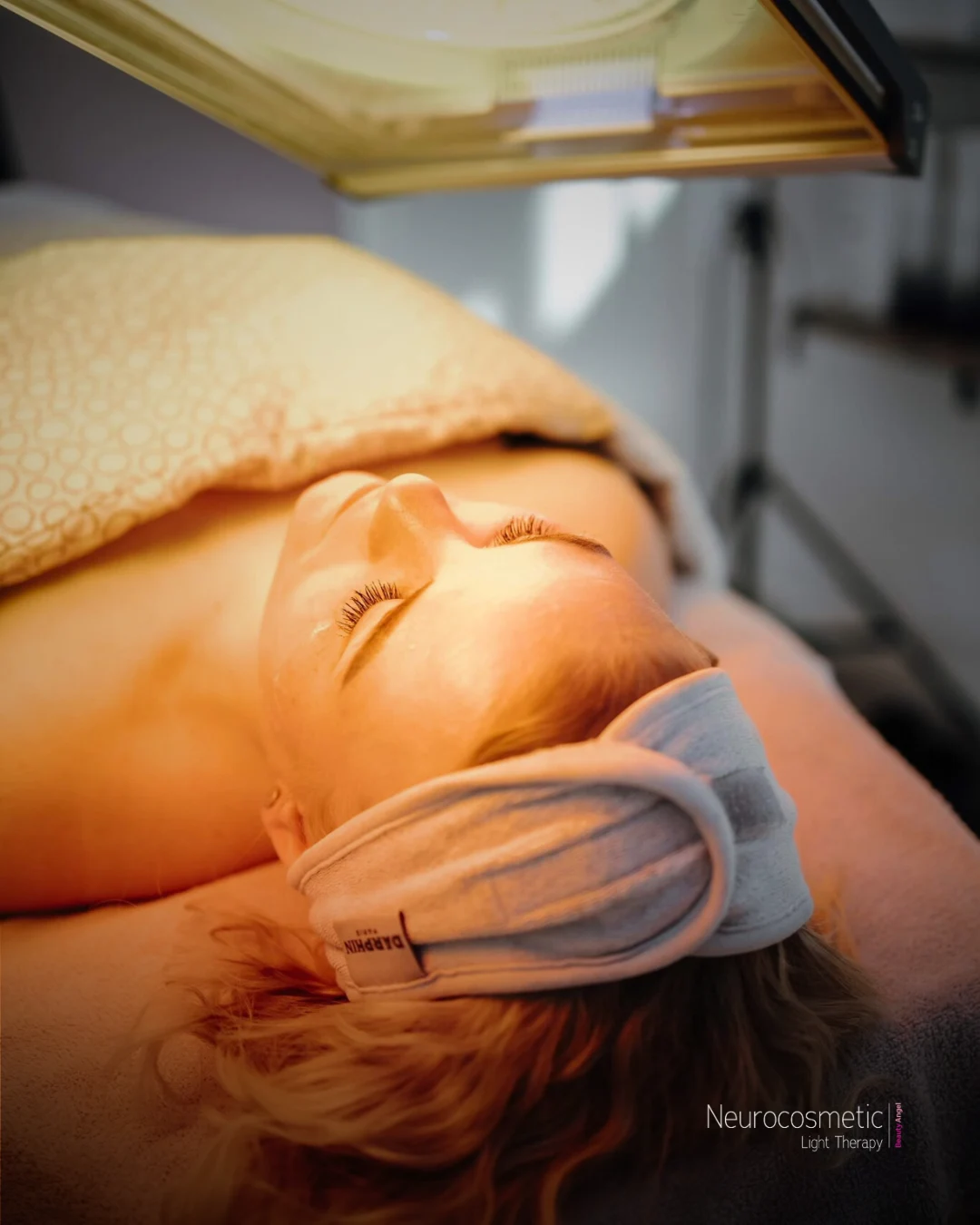 Lysterapi under Beauty Angel-lampen i klinikken